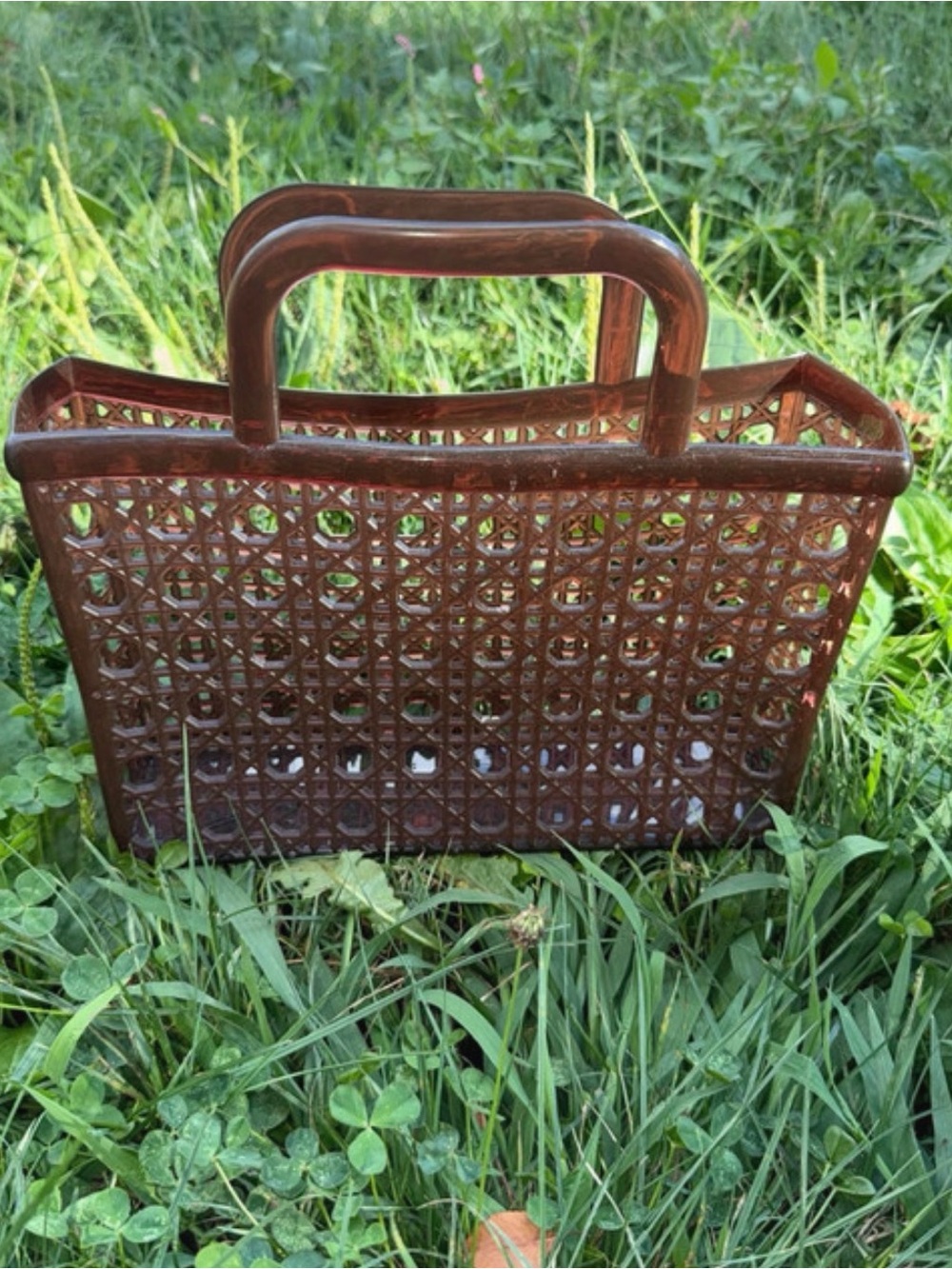 Old Navy Woven Tote in Brown